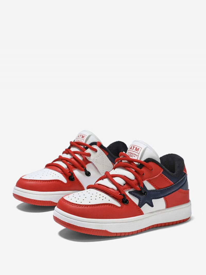 Jongensschoenen Skateschoenen Met Veters - Rood