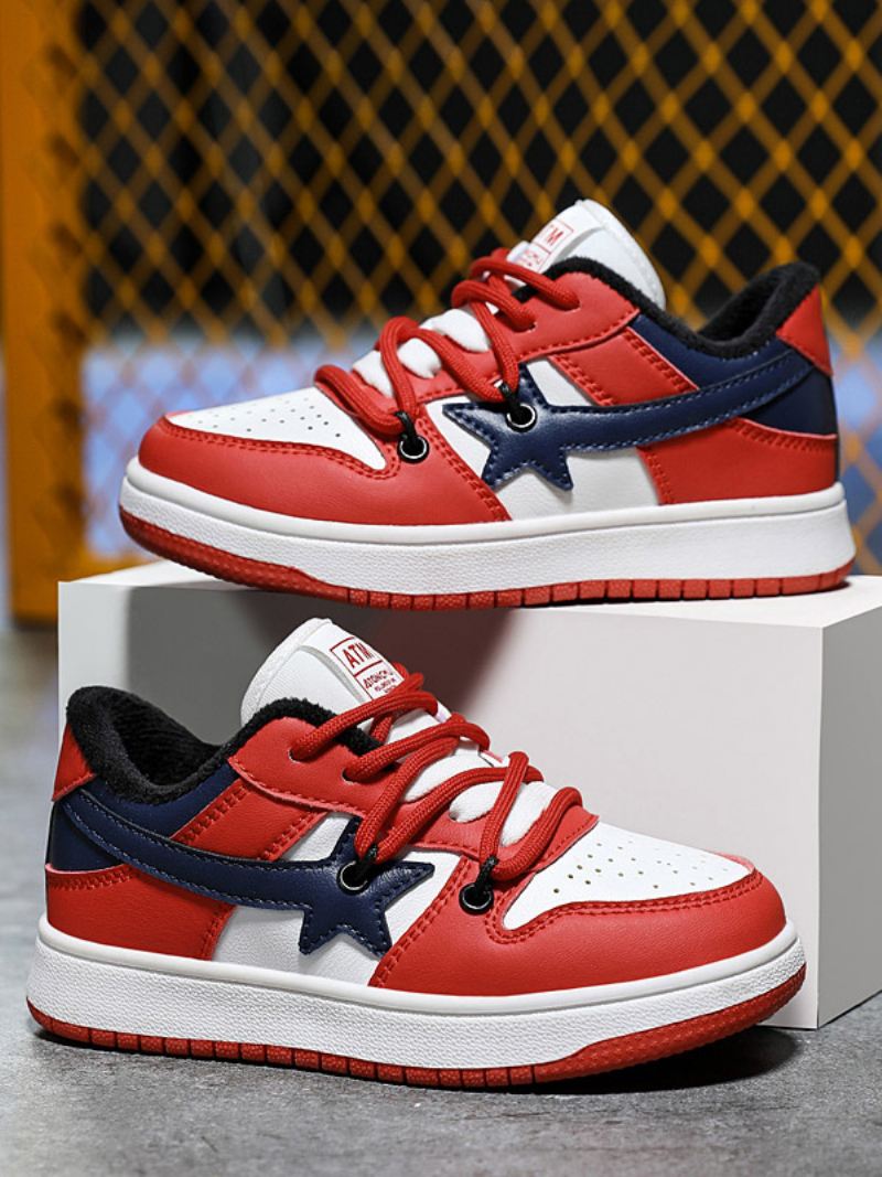 Jongensschoenen Skateschoenen Met Veters - Rood