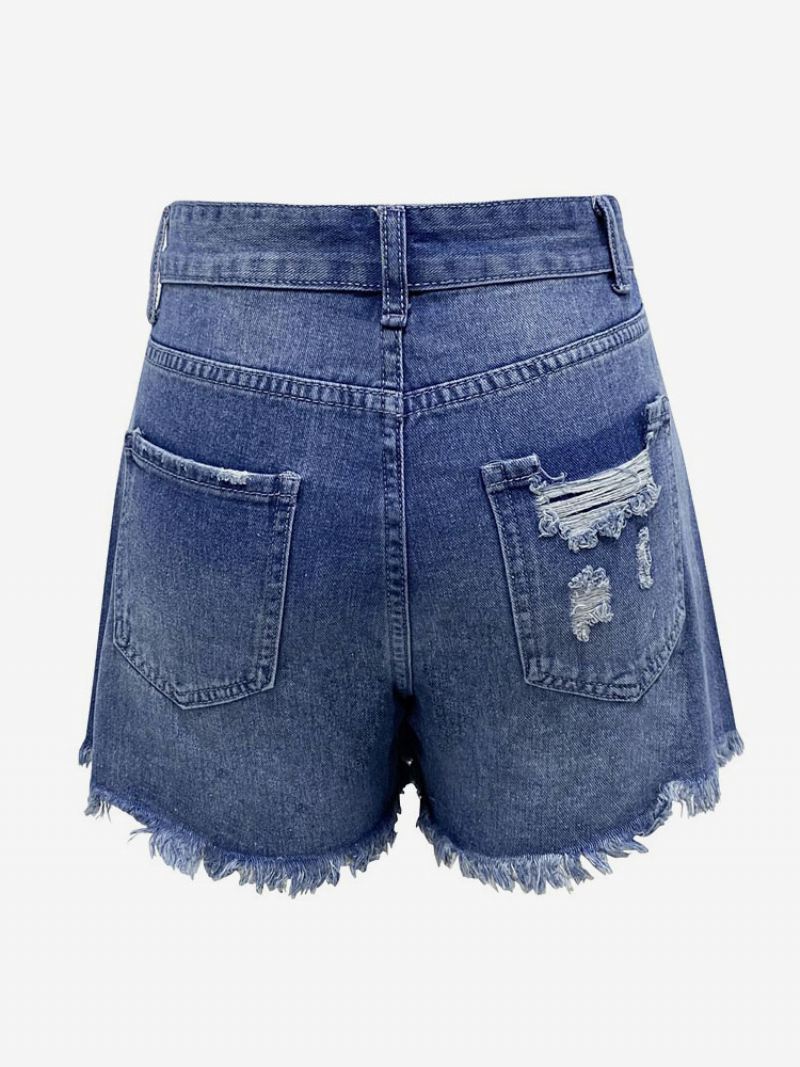 Damesshort Chique Polyester - Licht Hemelsblauw