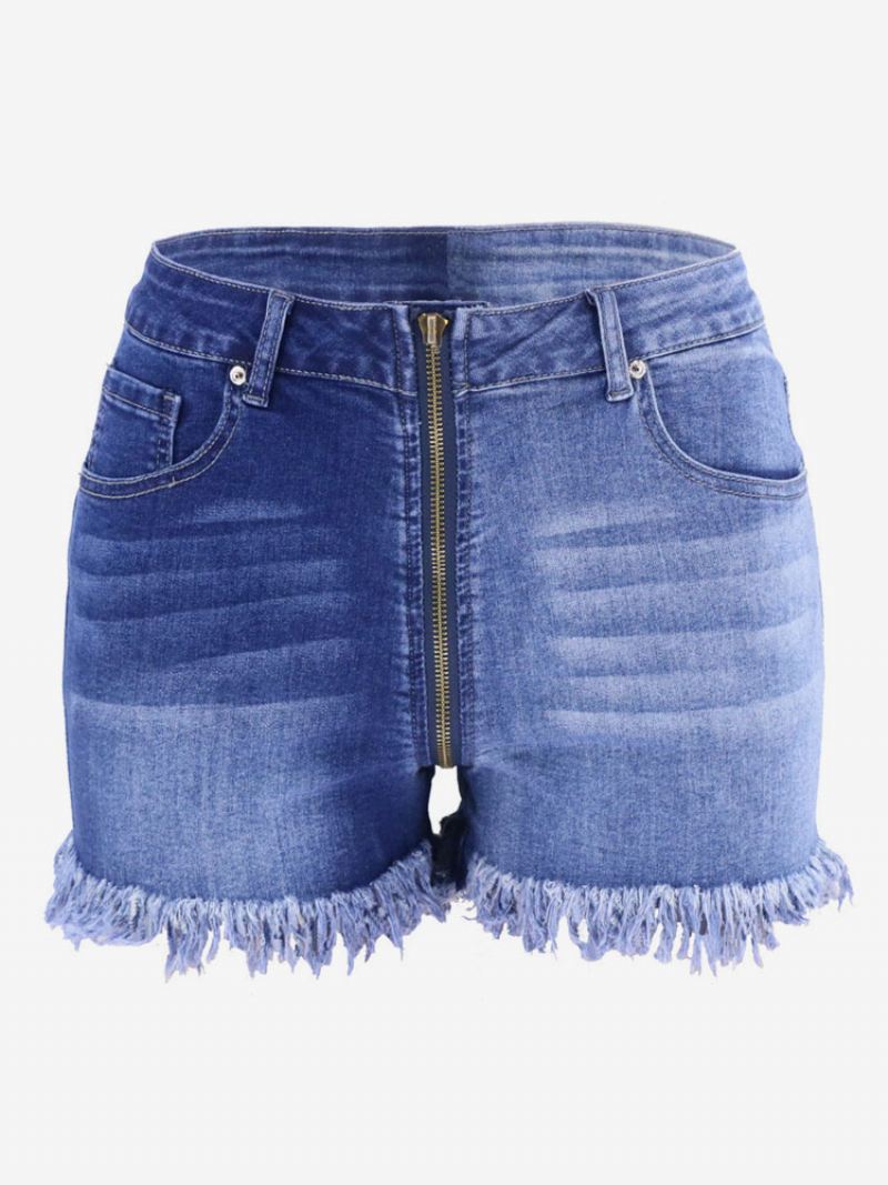 Shorts Dames Casual Katoenmix - Licht Hemelsblauw