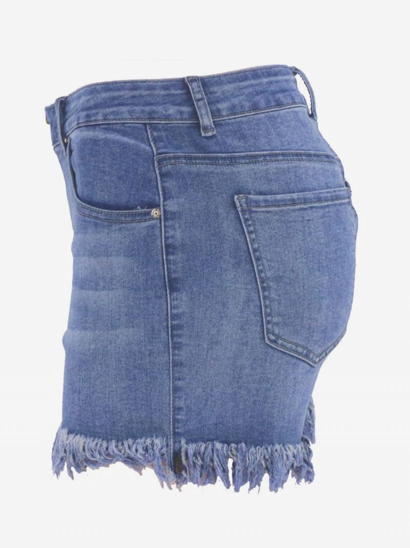 Shorts Dames Casual Katoenmix - Licht Hemelsblauw