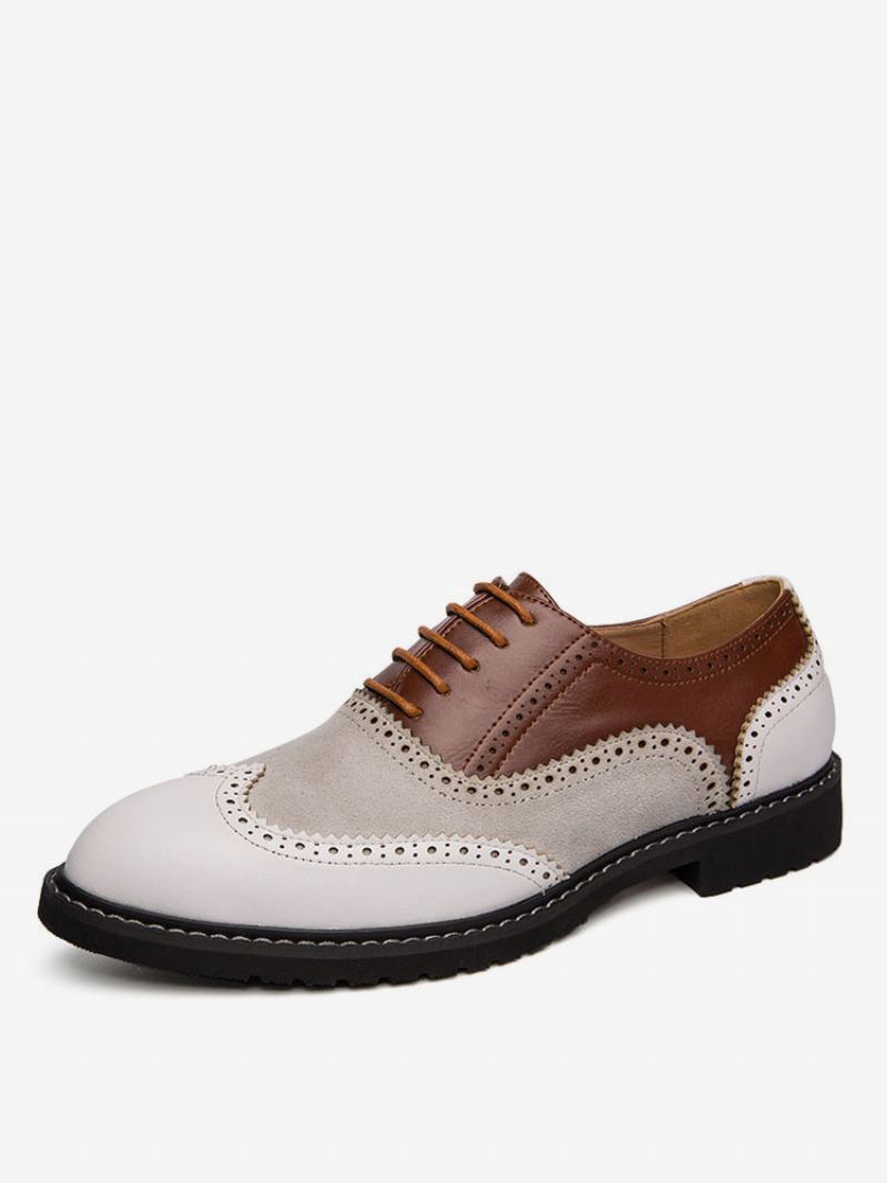 Heren Oxford Color Block-jurk Formele Schoenen Gelegenheden