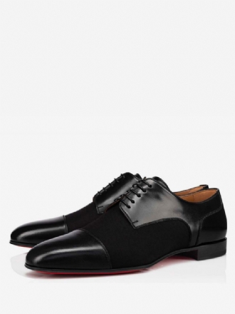 Herenstiksel Kap Toe Jurk Oxfords Suede Leatherprom Trouwschoenen