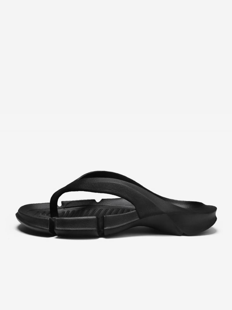 Herensandalen Heren Instapper Pu-leer Eva-zool - Zwart