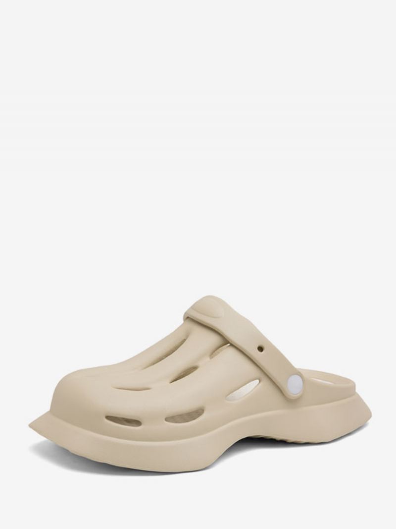 Herensandalen Instapper Pu-leer Eva-zool - Lichtgeel