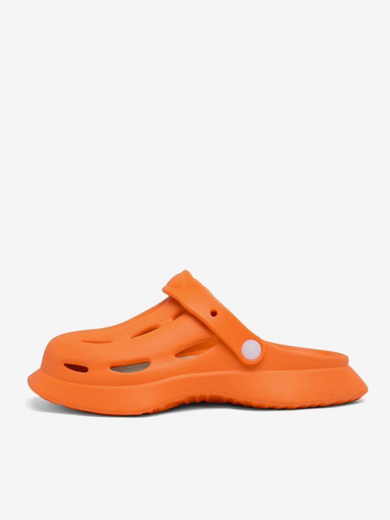 Herensandalen Instapper Pu-leer Eva-zool - Oranje