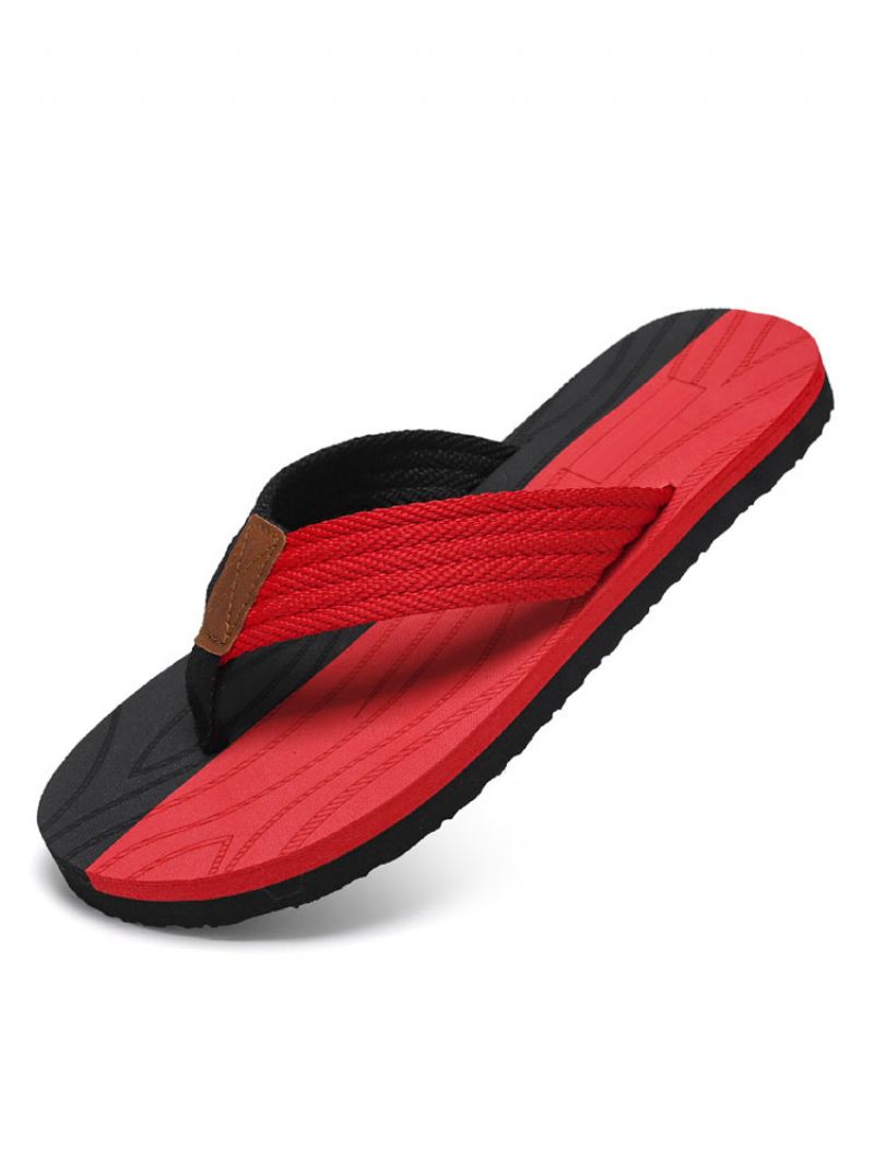 Herensandalen Instapper Pvc Met Eva-zool - Rood