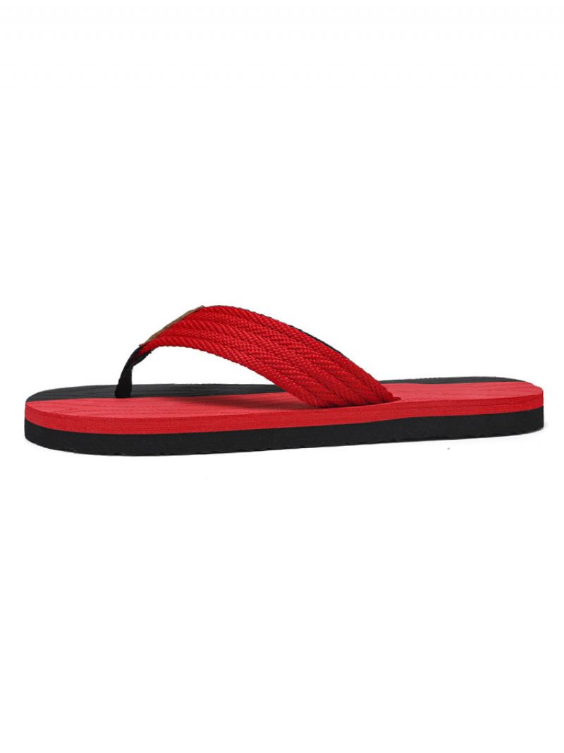 Herensandalen Instapper Pvc Met Eva-zool - Rood