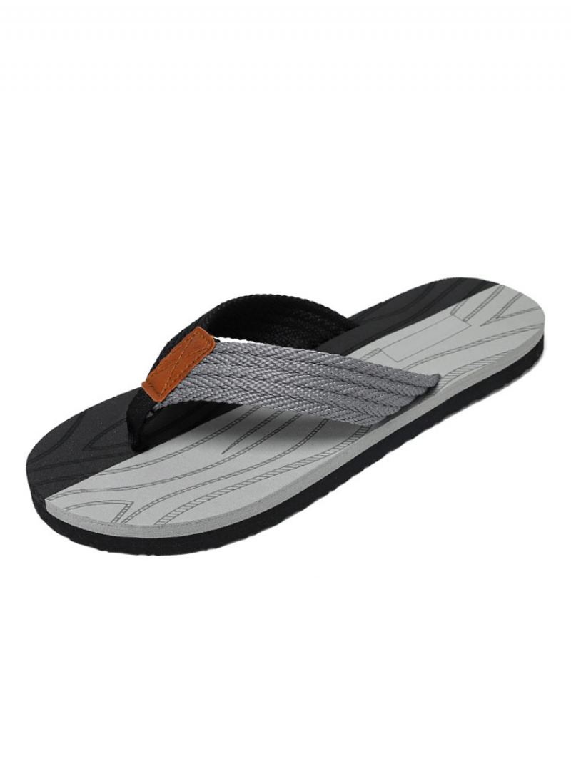 Herensandalen Instapper Pvc Met Eva-zool - Grijs