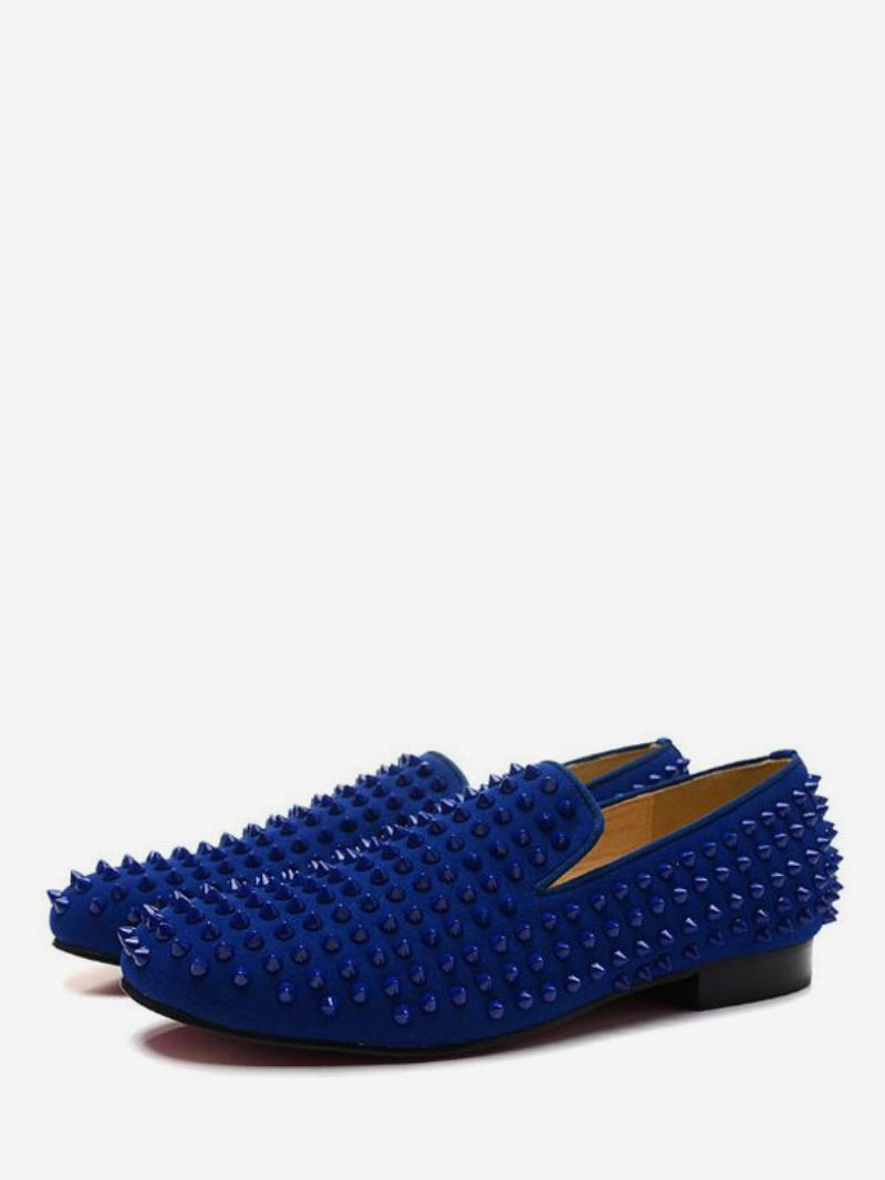 Heren Bule Spike Loafers Prom Party Trouwschoenen