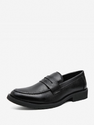 Heren Loafers Instappers Met Ronde Neus Pu-leren