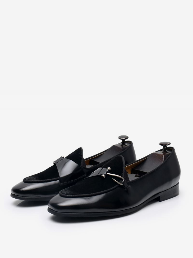 Heren Mne's Koeienhuid Slip-on Loafer Prom Trouwschoenen