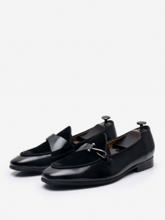 Heren Mne's Koeienhuid Slip-on Loafer Prom Trouwschoenen