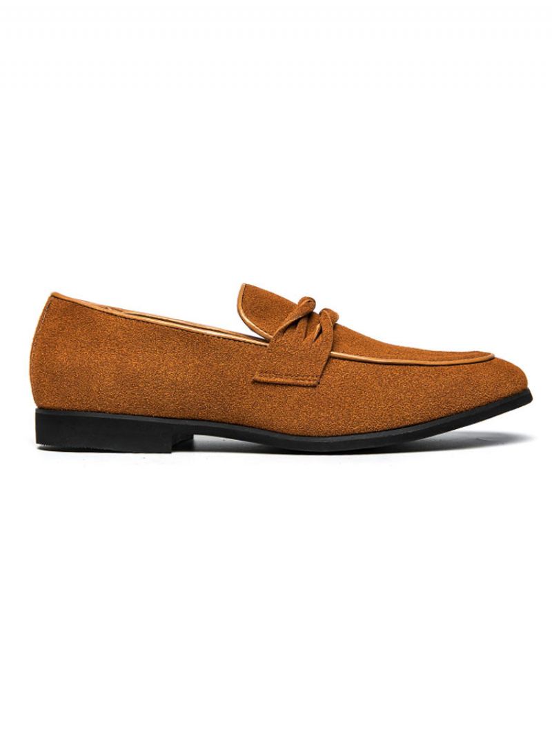 Heren Penny Loafers Veganistisch Leer - Geel