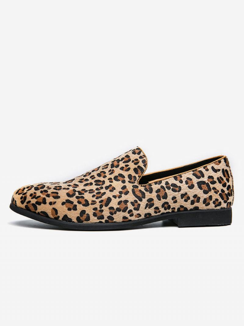 Instaploafers Met Luipaardprint Heren - Luipaard