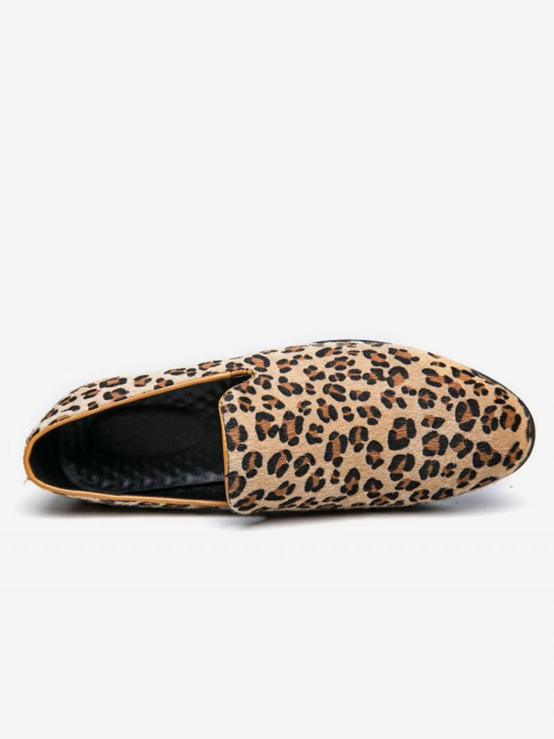 Instaploafers Met Luipaardprint Heren - Luipaard