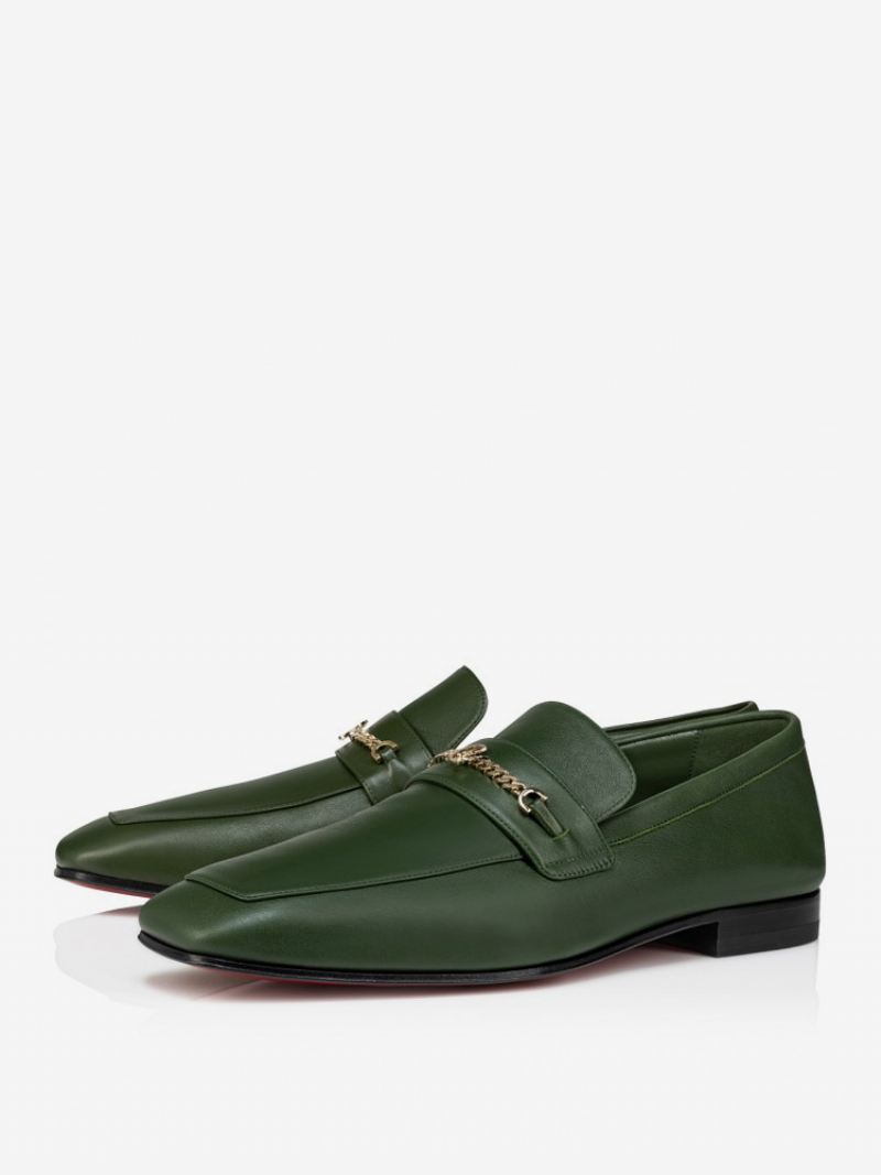 Loafers Heren Instapper Polyester Metalen Details Trouwfeestschoenen