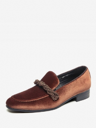 Loaferschoenen Heren Instapper Met Ronde Neus Monniksband