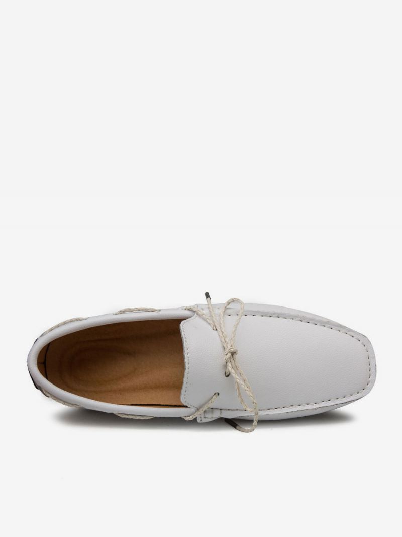 Loaferschoenen Heren Instapper Ronde Neus Pu-leer - Beige