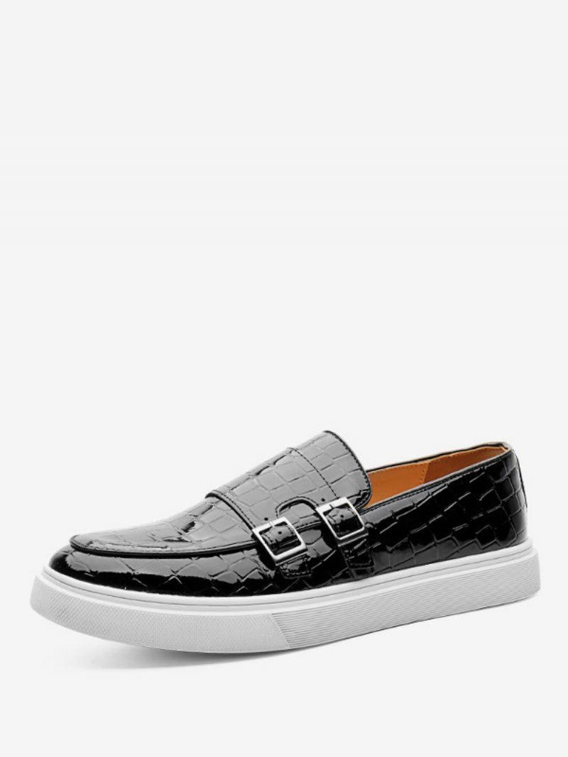 Loaferschoenen Heren Monnikschoenen Met Pu-leren Band