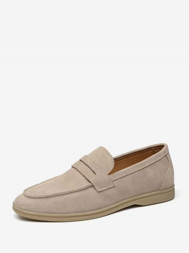 Micro-suède Slip-on Herenloaferschoenen Heren