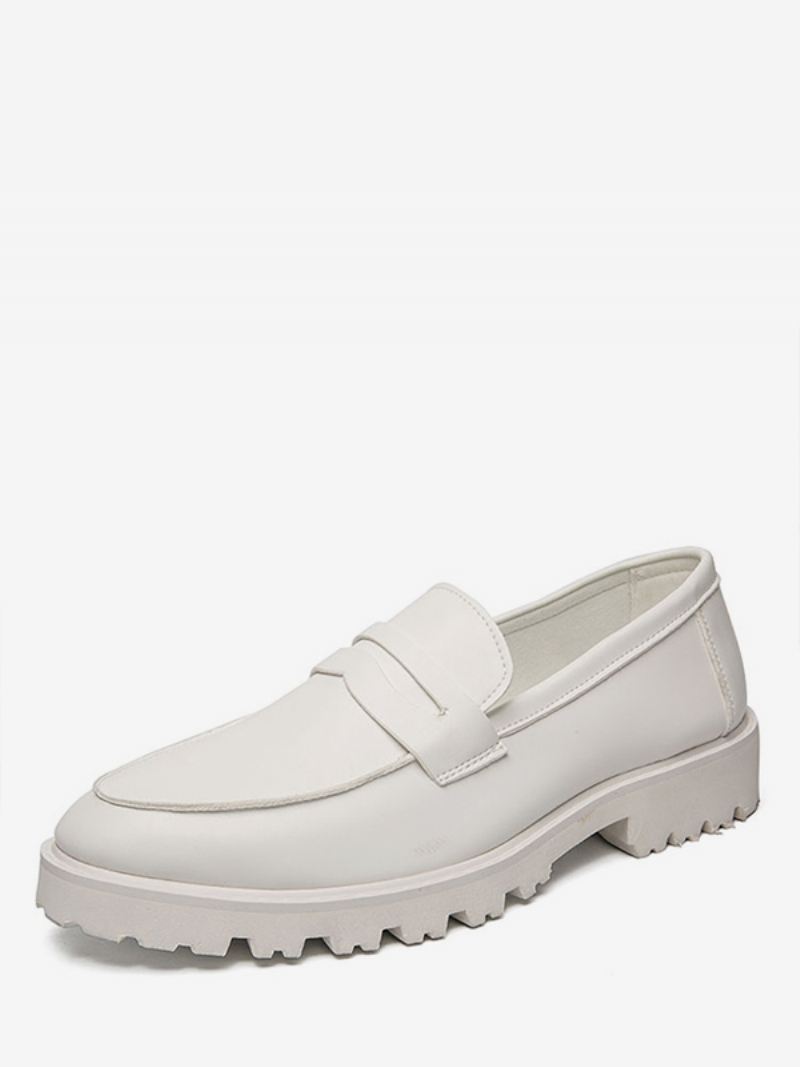 Penny-loafers Met Lugzool Heren - Wit