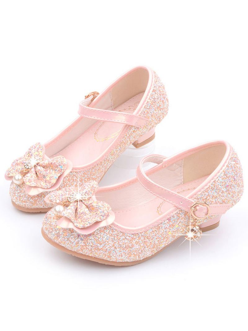 Bloemenmeisje Schoenen Glitter Bloem Mary Jane Flats