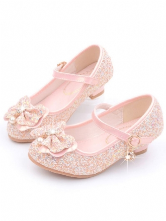 Bloemenmeisje Schoenen Glitter Bloem Mary Jane Flats