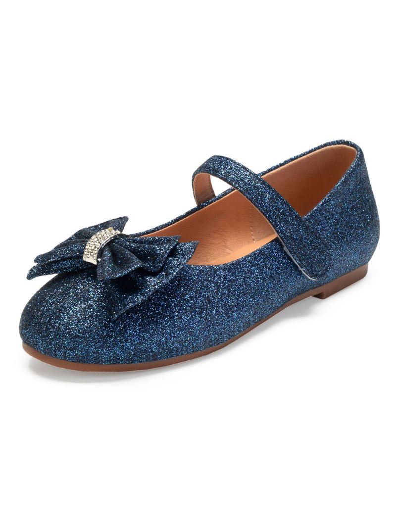 Glitter Bow Mary Jane Schoenen Bruiloft Bloemenmeisje