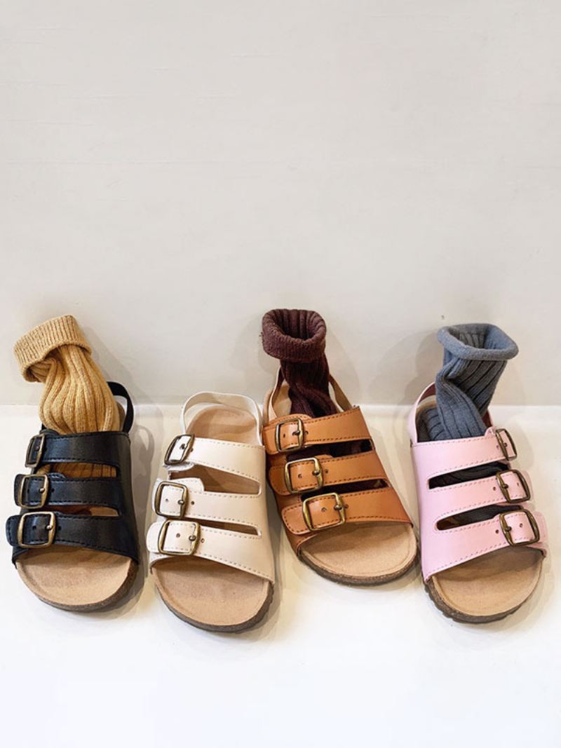 Sandalen Meisjes Open Teen Met Gespdetail