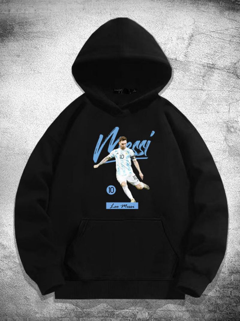 Argentinië Messi Herenhoodie Met Lange Mouwen