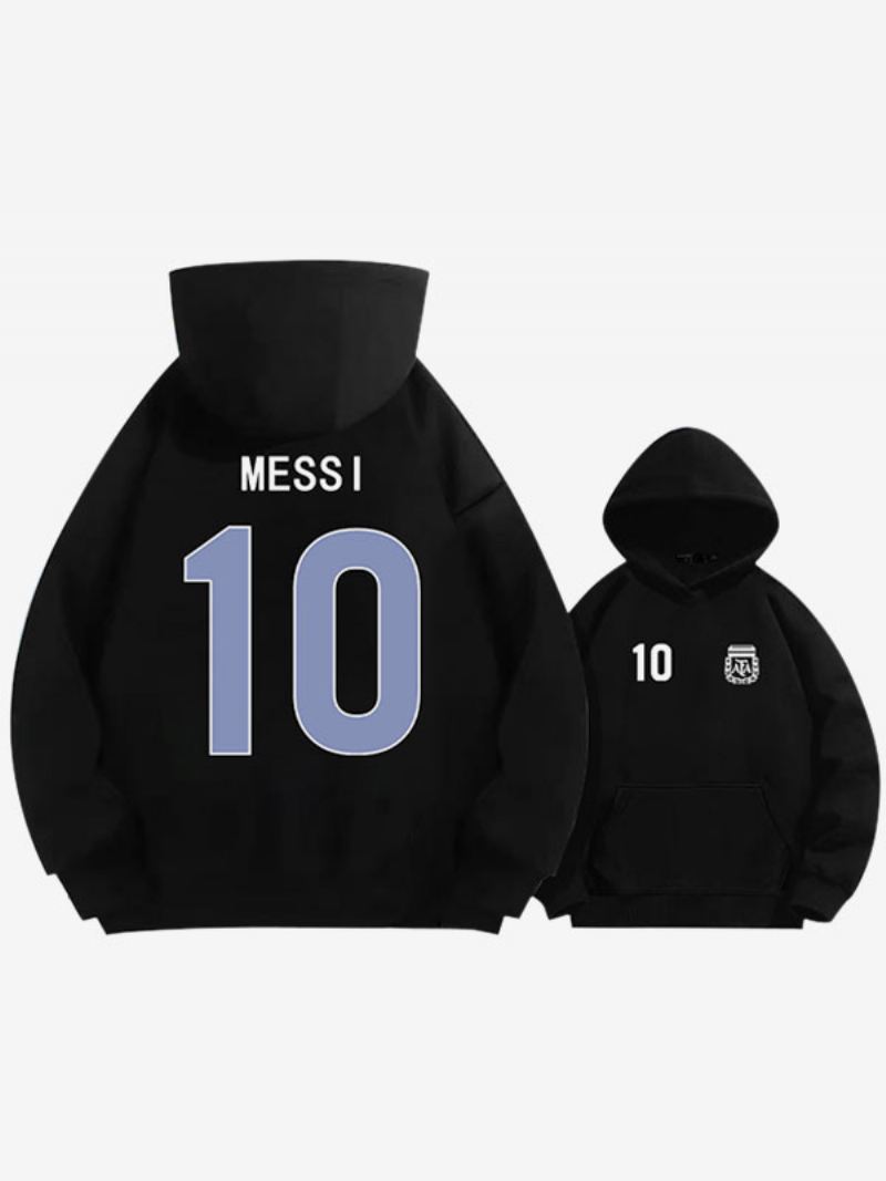 Argentinië Messi Number 10-hoodiejas Heren