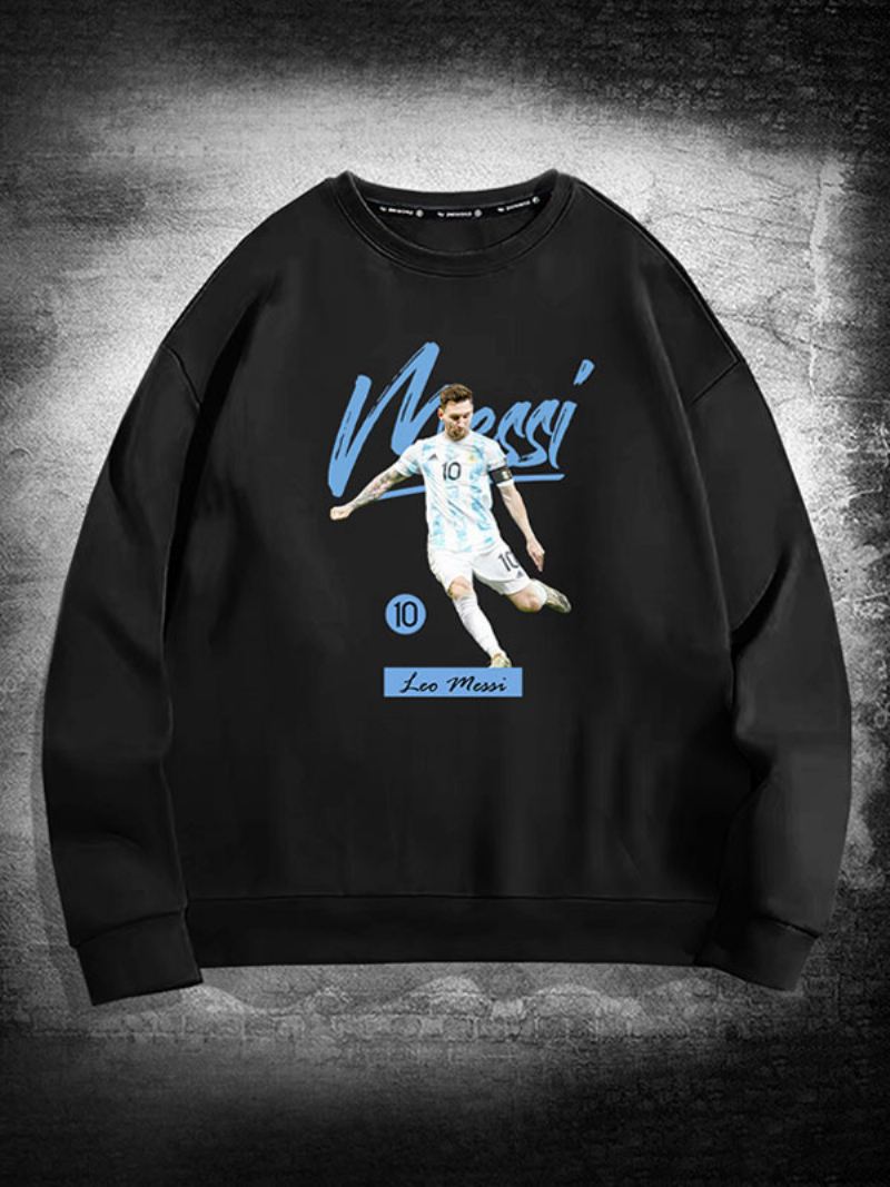 Argentinië Messi-sweatshirt Met Lange Mouwen Heren