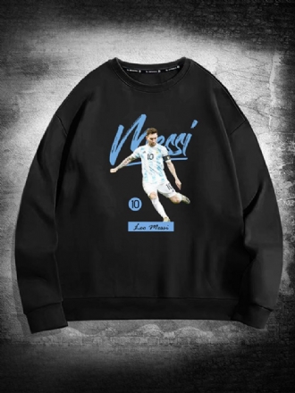 Argentinië Messi-sweatshirt Met Lange Mouwen Heren