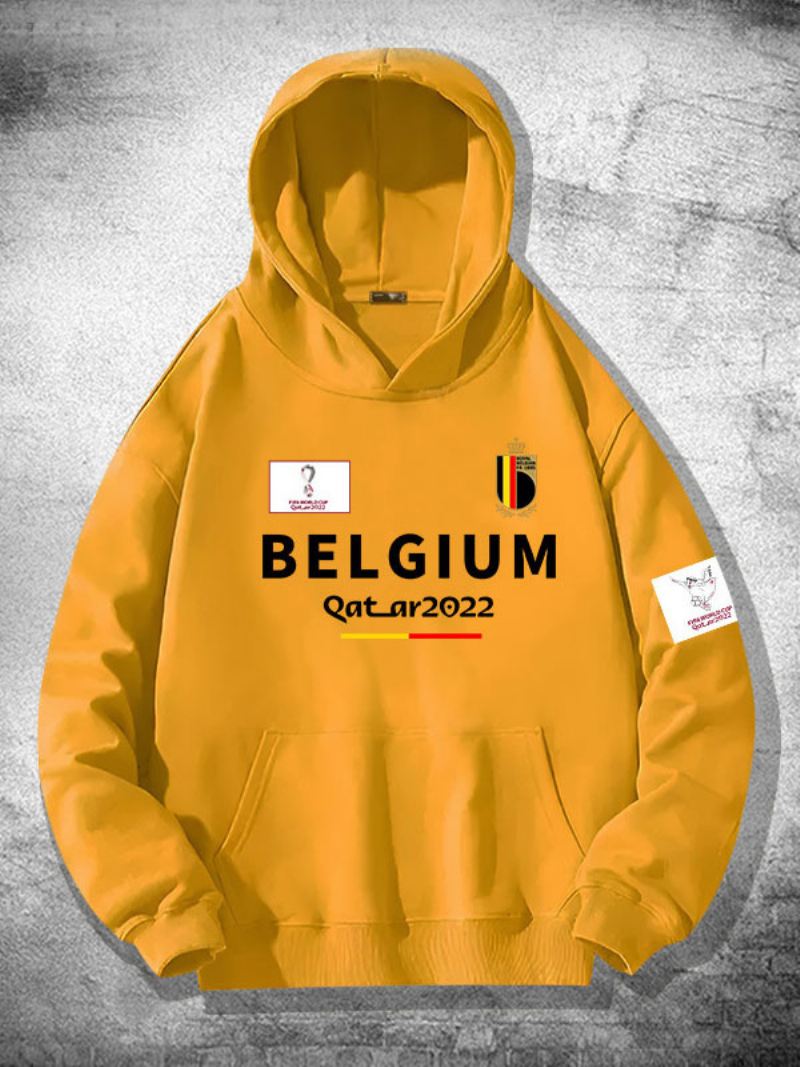 België Team Hoodie Herentop - Geel