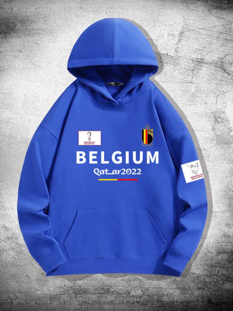 België Team Hoodie Herentop - Blauw