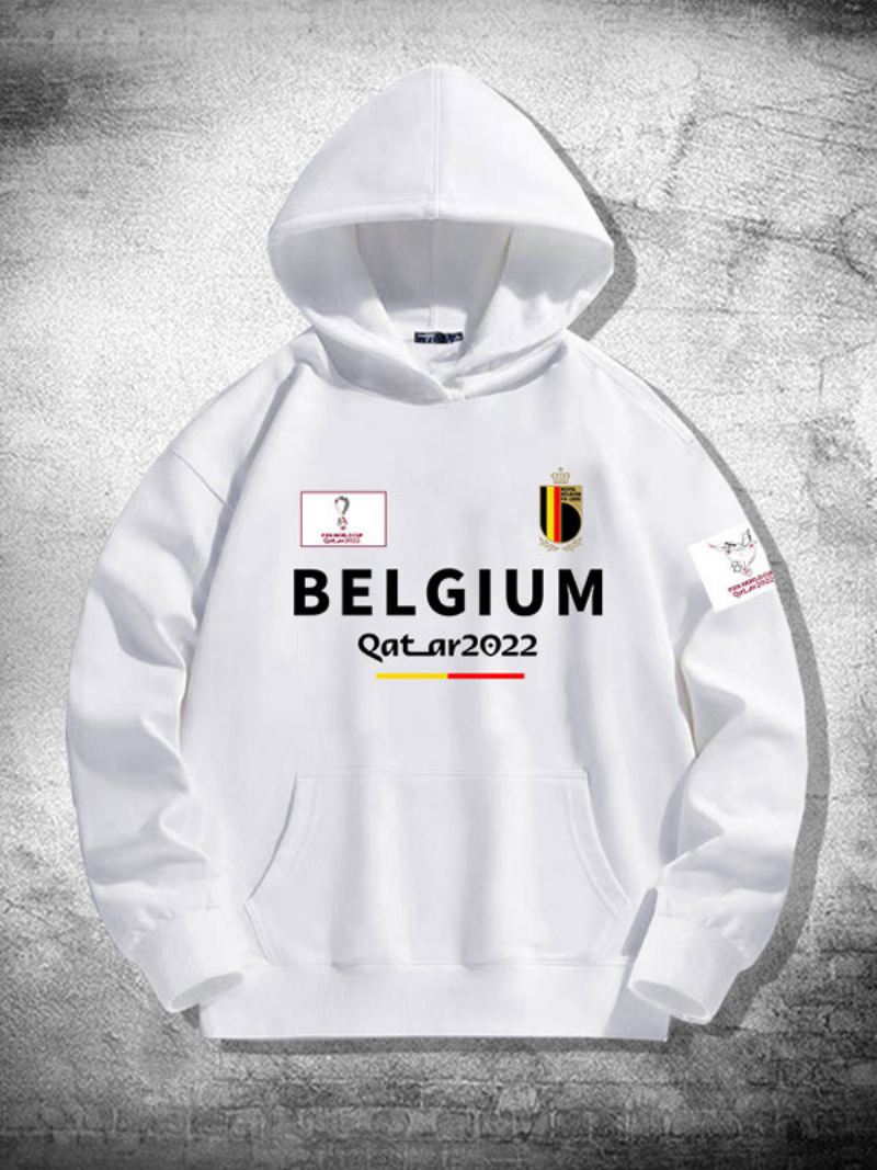 België Team Hoodie Herentop - Wit