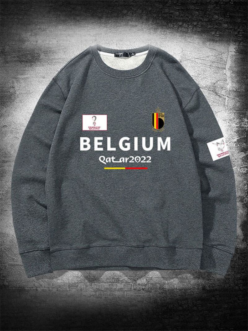 België Team Sweatshirt Herentop - Grijs