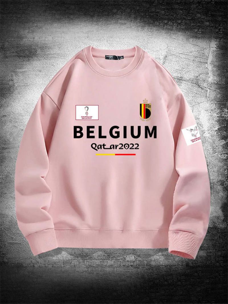 België Team Sweatshirt Herentop - Roze