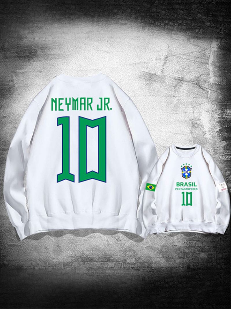 Brazilië Trainingssweatshirt Neymar Number 10 Herentop