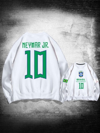 Brazilië Trainingssweatshirt Neymar Number 10 Herentop