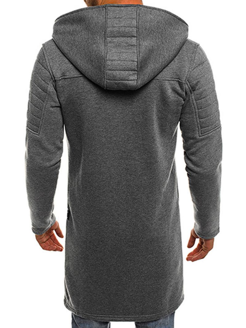 Heren Hoodies Capuchon Lange Mouwen Polyester Sweatshirt - Grijs