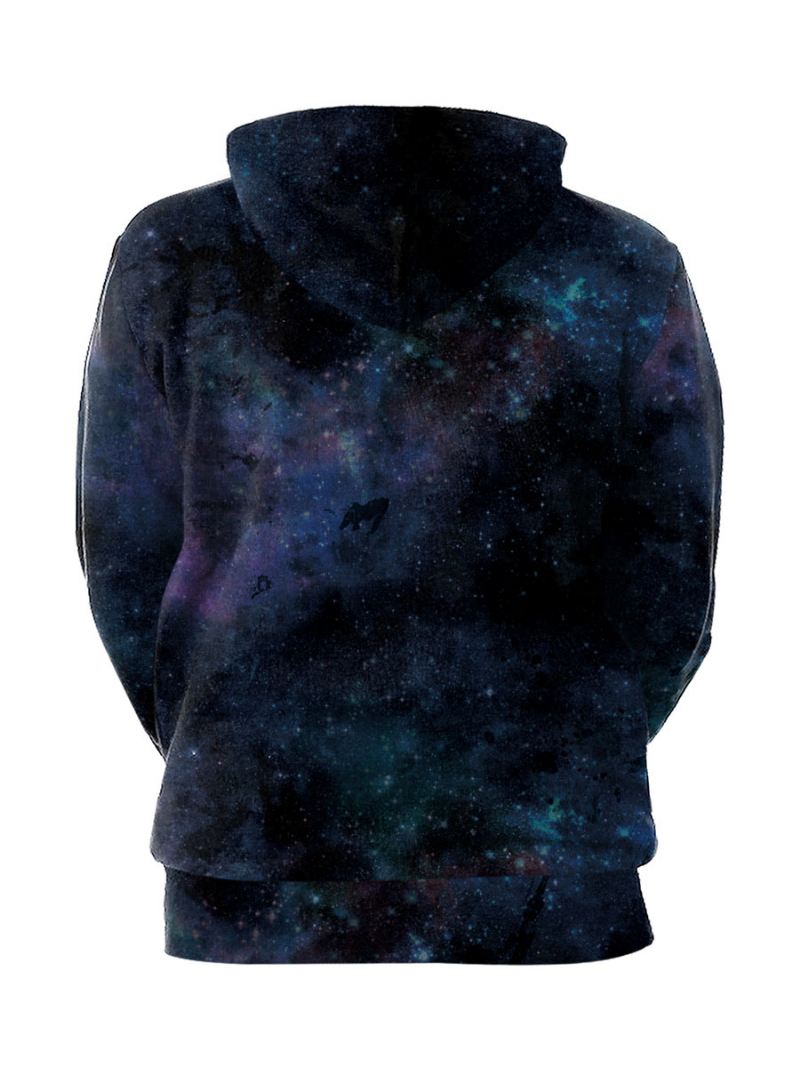 Heren Hoodies Met Capuchon Lange Mouwen Polyester Eng Sweatshirt - Zwart