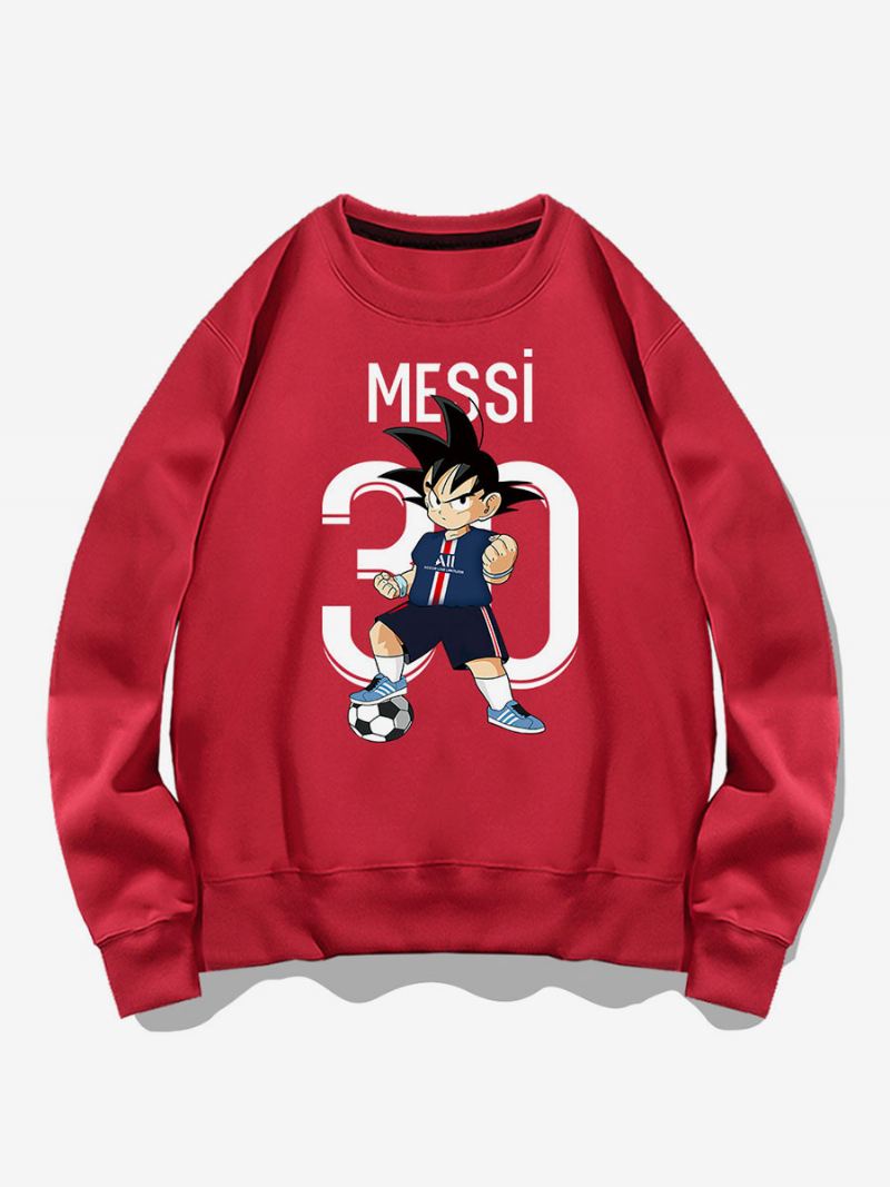 Messi Sweatshirt Herentop Volwassenen - Rood