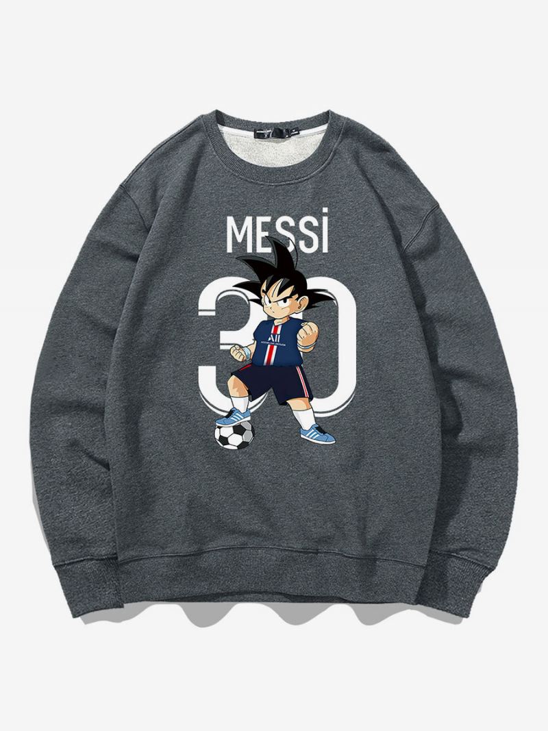 Messi Sweatshirt Herentop Volwassenen - Grijs