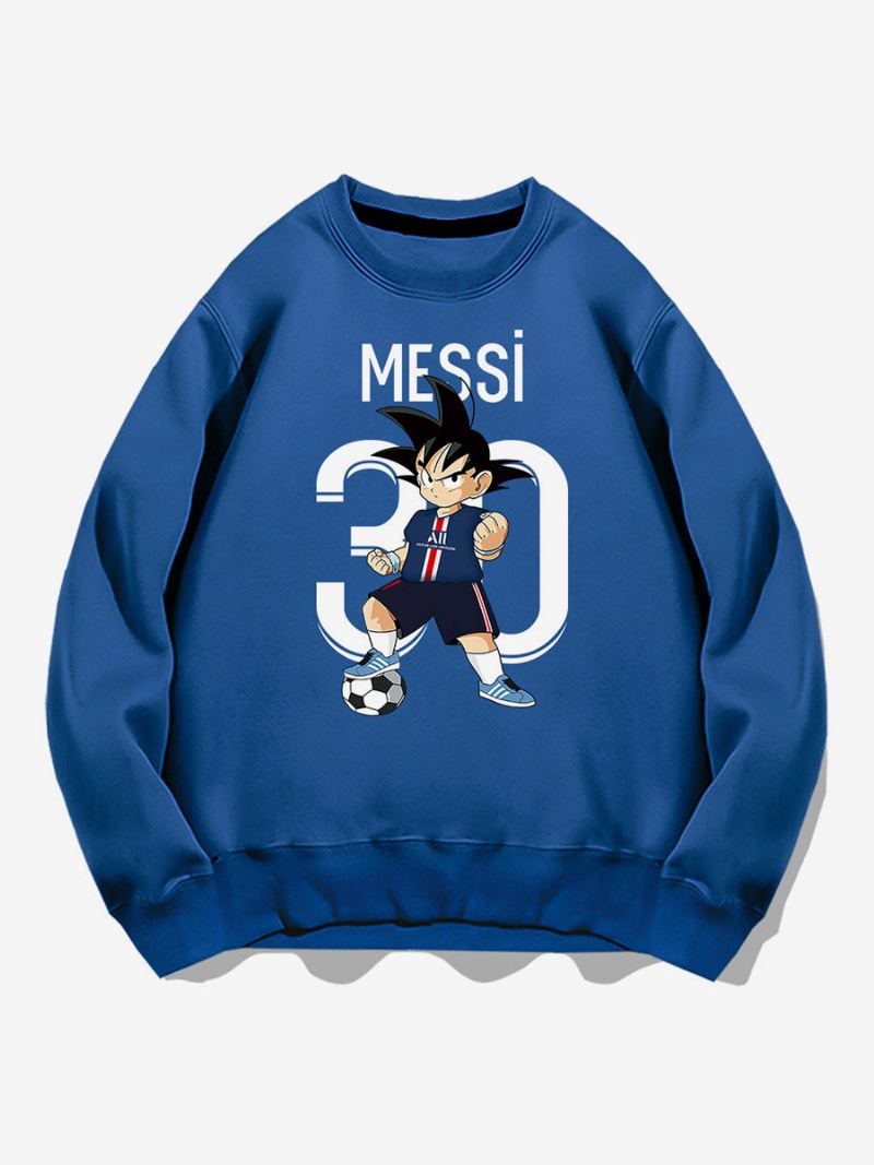 Messi Sweatshirt Herentop Volwassenen - Blauw