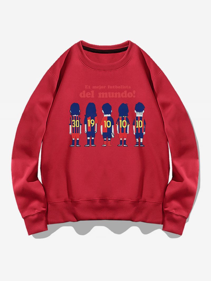 Messi Sweatshirt Herentop Volwassenen - Rood