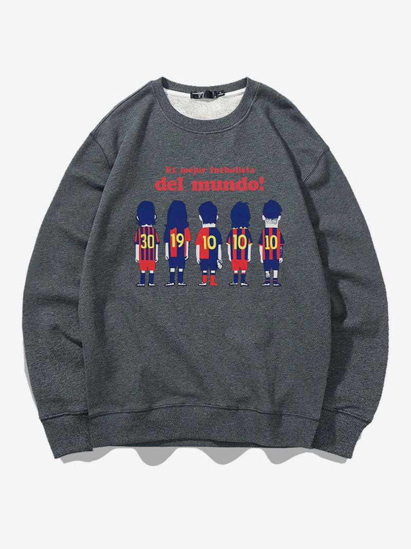 Messi Sweatshirt Herentop Volwassenen - Grijs