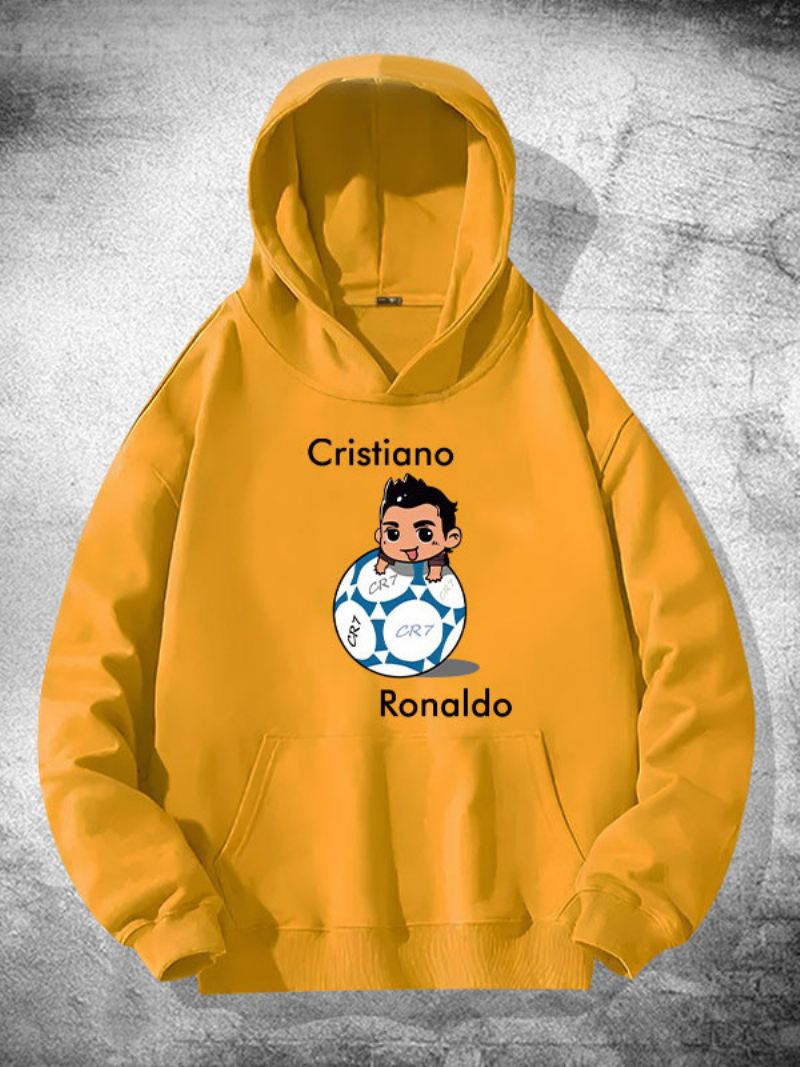 Ronaldo Herenhoodie Met Lange Mouwen - Geel