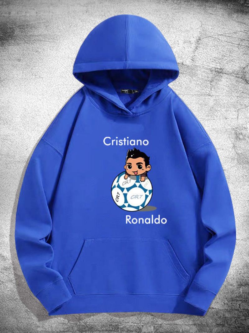 Ronaldo Herenhoodie Met Lange Mouwen - Blauw